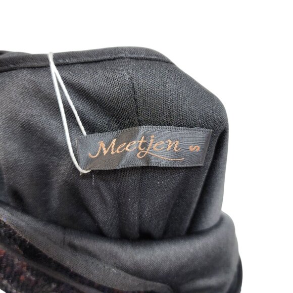 Black Sequin Sleeveless Cocktail Mini Dress WOMENS By Meetjen Size M - Picture 2 of 12